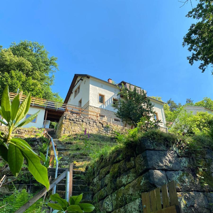 Luxusboofe - Ferienhaus Am Lilienstein Konigstein an der Elbe Ngoại thất bức ảnh